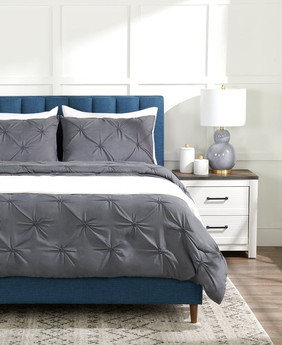 Couverture Veranda & Grove en coton à 4 couches pour grand lit - blanche