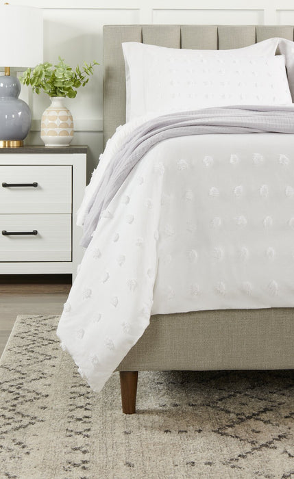 Couverture Veranda & Grove en coton à 4 couches pour grand lit - grise