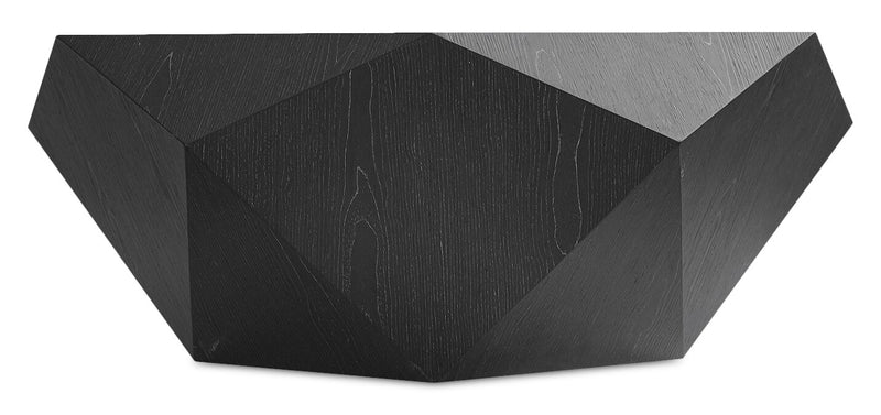 Table à café moderne Dawson de 37 po - noire