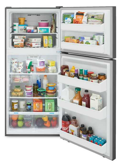 Réfrigérateur Frigidaire de 18 pi3 et de 30 po à congélateur supérieur - acier inoxydable résistant aux traces de doigts - FRTE1835AV