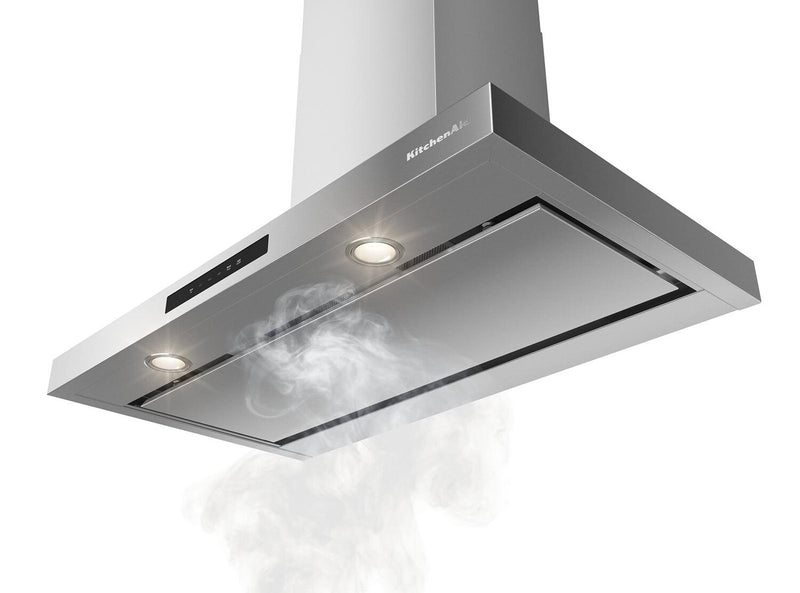 Hotte de cuisinière murale KitchenAid de 36 po de style auvent à 4 vitesses - acier inoxydable - KVWC736SSS