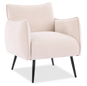 Fauteuil d’appoint Arlo de 29,5 po en tissu d’apparence lin - taupe