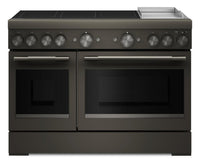  Cuisinière à induction amovible KitchenAid de 6,3 pi³ avec plaque chauffante - minerai noir - KFID948SBE
