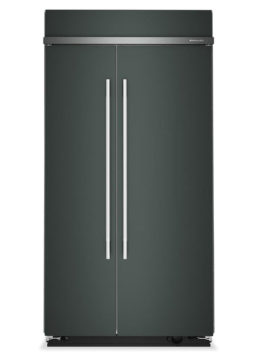 Réfrigérateur encastré KitchenAid de 42 po et de 25,5 pi³ à compartiments juxtaposés avec intérieur platine – genièvre - KBSN742SJP