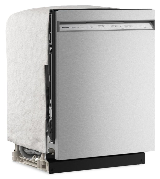 Lave-vaisselle KitchenAid de 24 po et de 47 dBA avec panier à ustensiles sur le troisième niveau - acier inoxydable PrintShieldMC - KDFS224SPS