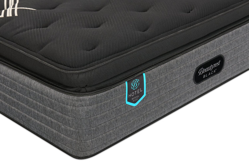 Matelas à Euro-plateau épais moelleux Royal Suite de série Hotel de Beautyrest BlackMD pour lit double