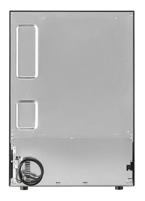 Réfrigérateur KitchenAid de 24 po sous le comptoir à panneau personnalisable - noir et acier inoxydable - KURL124SSB