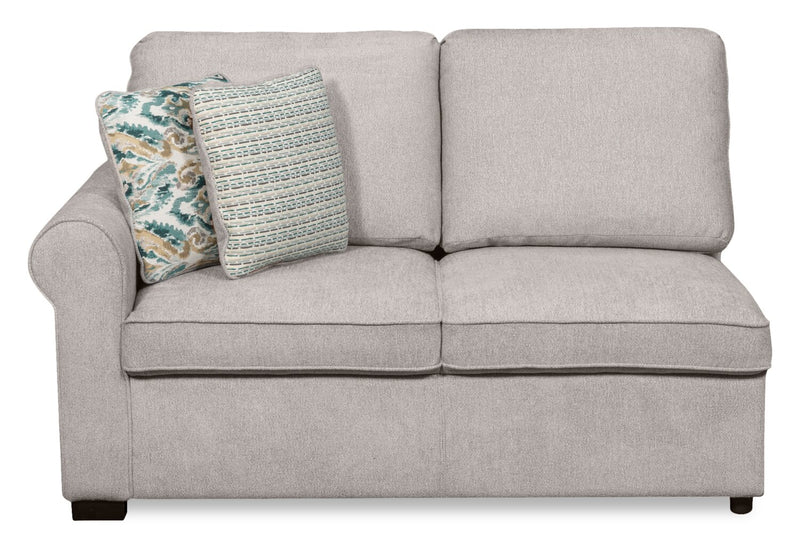 Sofa sectionnel enveloppant de droite Haven de Scott Living 2 pièces en tissu de chenille - gris