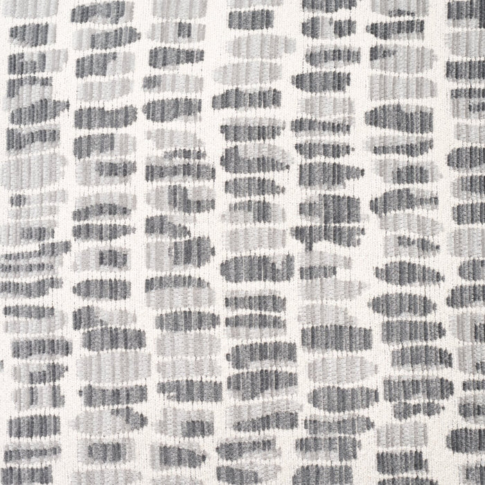 Sofa sectionnel de droite Morgan 3 pièces fabriqué au Canada en tissu de chenille avec sofa et coussins décoratifs - gris