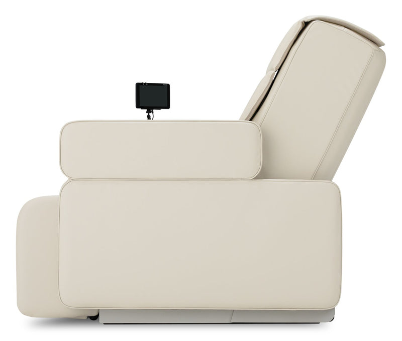 Fauteuil de massage complet Real ProMC de Panasonic en cuir synthétique de qualité supérieure - blanc