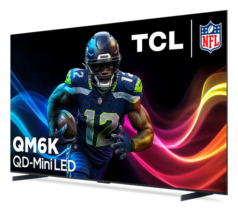 Téléviseur intelligent QLED TCL QM6K UHD 4K de 98 po avec Google TVMC et mini DEL QD (98QM6K)