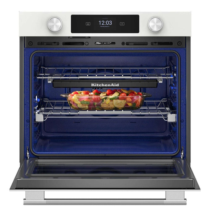  Four mural simple électrique intelligent KitchenAid de 30 po - blanc - KOES730SWH