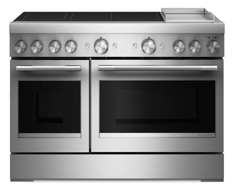 Cuisinière à induction amovible KitchenAid de 6,3 pi³ avec plaque chauffante - acier inoxydable - KFID948SSS