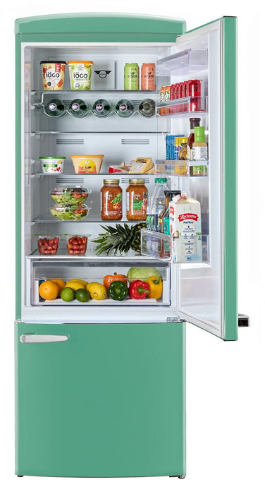 Réfrigérateur Classic Rétro d’Unique de 28 po et de 17 pi3 à congélateur inférieur - turquoise - UNQ-455L T AC