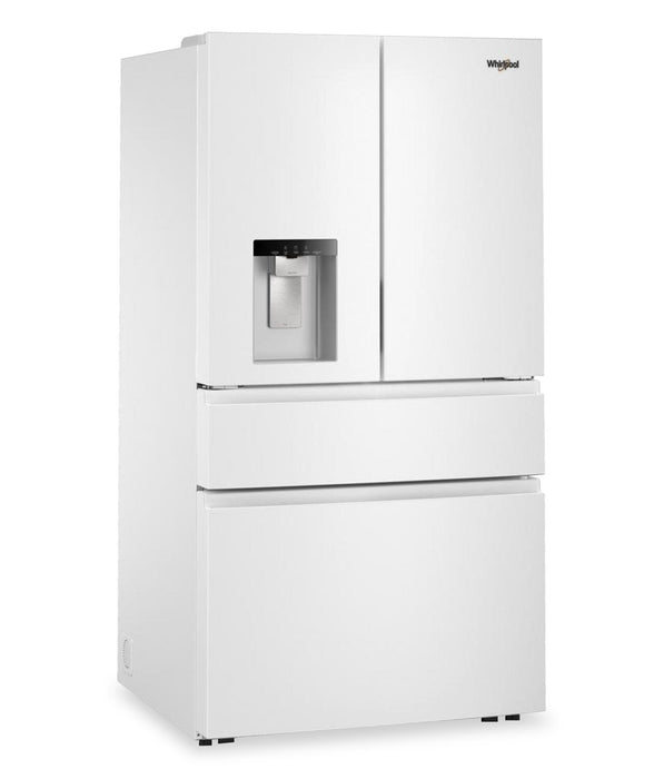 Réfrigérateur Whirlpool de 36 po et de 29 pi3 à portes françaises - blanc - WRMF3536SW