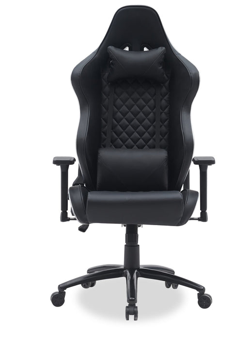 Fauteuil de jeu ergonomique Falcon de 30 po avec haut-parleurs Bluetooth intégrés et éclairage à DEL - noir