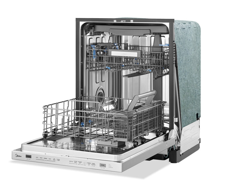 Lave-vaisselle Midea de 24 po avec commandes sur le dessus et séchage total en 3 étapes - acier inoxydable - MDT24P3CST