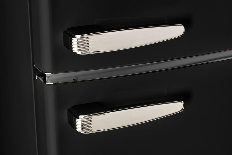 Réfrigérateur Classic Rétro d’Unique de 24 po et de 11 pi3 à congélateur supérieur - noir minuit - UNQ-310L B TM