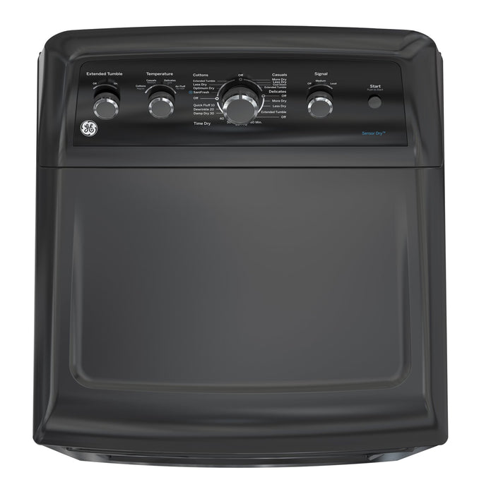 Sécheuse électrique GE de 7,2 pi³ avec cycle SaniFresh - gris diamant - GTD49EBMRDG