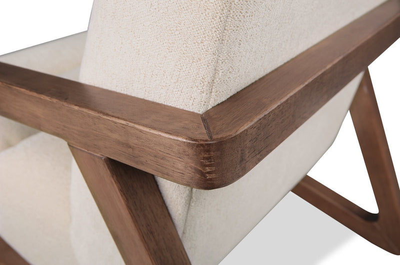 Fauteuil d’appoint Cove de 28 po en tissu de chenille - lin