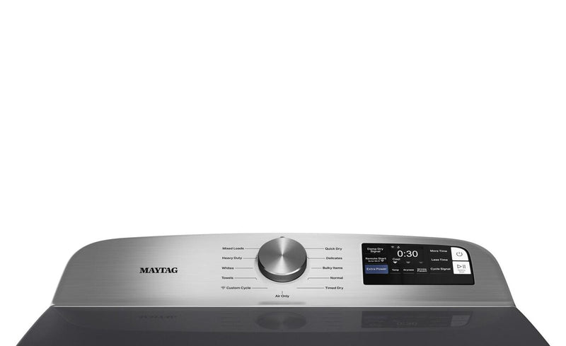 Sécheuse à gaz Maytag à chargement par le haut de 7,4 pi3 avec détection d’humidité avancée - acier minuit - MGD6205RF