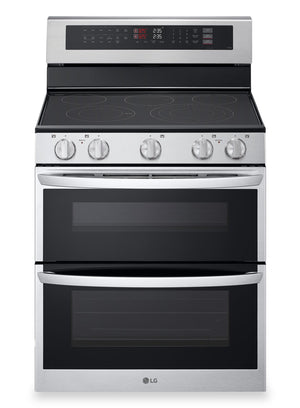 Cuisinière intelligente électrique LG à four double de 7,3 pi3 avec convection ProBake ConvectionMD - acier inoxydable - LDEL7324SE
