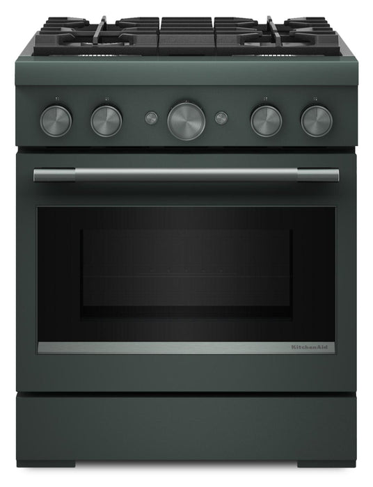 Cuisinière hybride KitchenAid de 4,1 pi3 avec mode de friture à air sans préchauffage - genièvre - KFDS930SJP