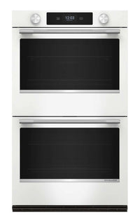  Four mural double intelligent électrique KitchenAid de 30 po - blanc - KOED730SWH