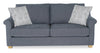 Sofa contemporain Finesse de 81 po en tissu de chenille - mousse de silex