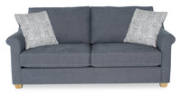 Sofa contemporain Finesse de 81 po en tissu de chenille - mousse de silex