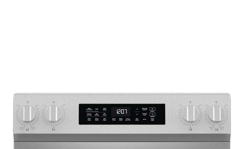 Cuisinière électrique Maytag de 5,3 pi3 et de 30 po avec friture à air sans préchauffage - acier inoxydable résistant aux traces de doigts - YMFES7030SZ
