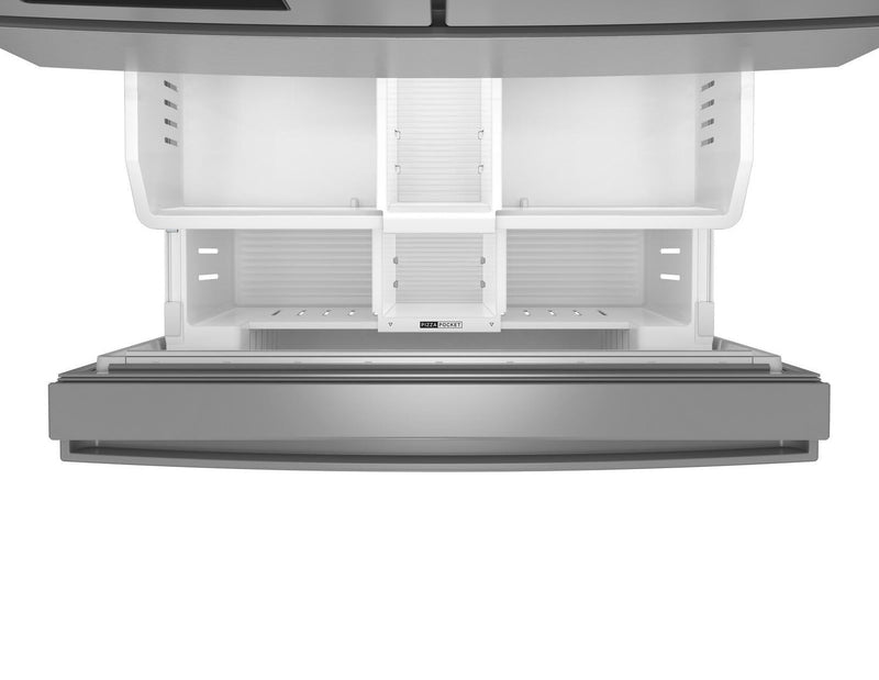 Réfrigérateur Whirlpool de 29 pi3 et de 36 po à portes françaises - acier inoxydable résistant aux traces de doigts - WRMF3536SZ