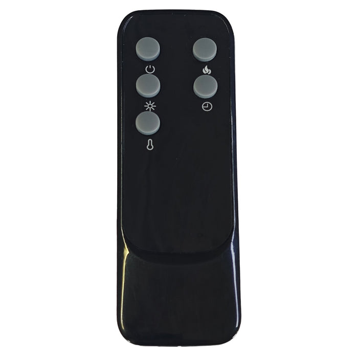 Foyer électrique moderne Mirage de 36 po - noir