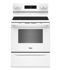  Cuisinière électrique Whirlpool de 5,3 pi3 avec cuisson à air - blanche - YWFES4530SW