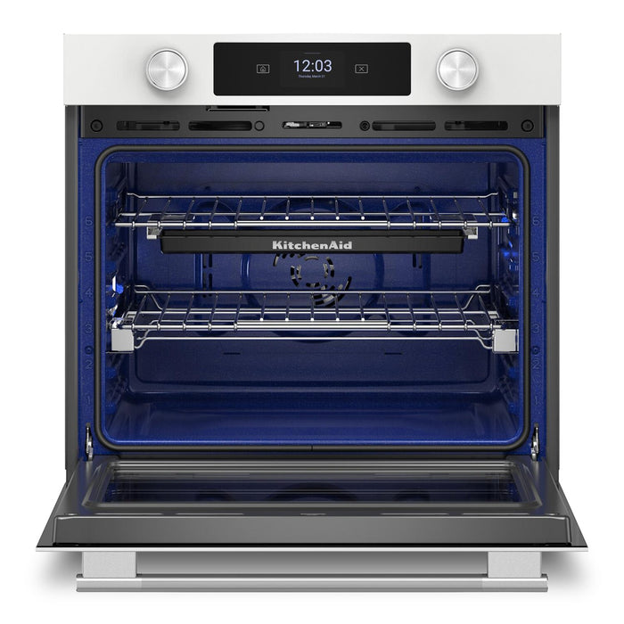  Four mural simple électrique intelligent KitchenAid de 30 po - blanc - KOES730SWH