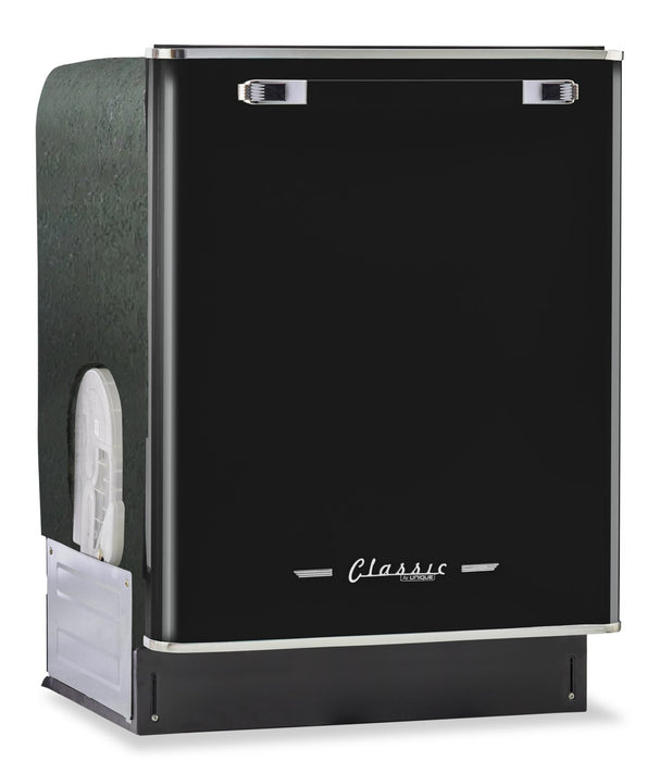Lave-vaisselle Classic Rétro par Unique de 24 po et de 45 dBA avec commandes sur le dessus - noir minuit - UGP-24CR DW B