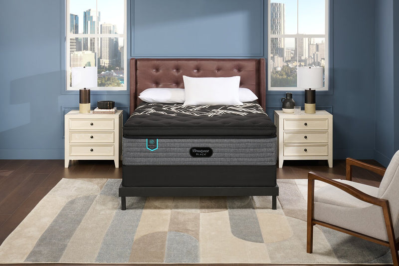 Ensemble matelas à Euro-plateau épais moelleux Royal Suite de série Hotel de Beautyrest BlackMD pour grand lit