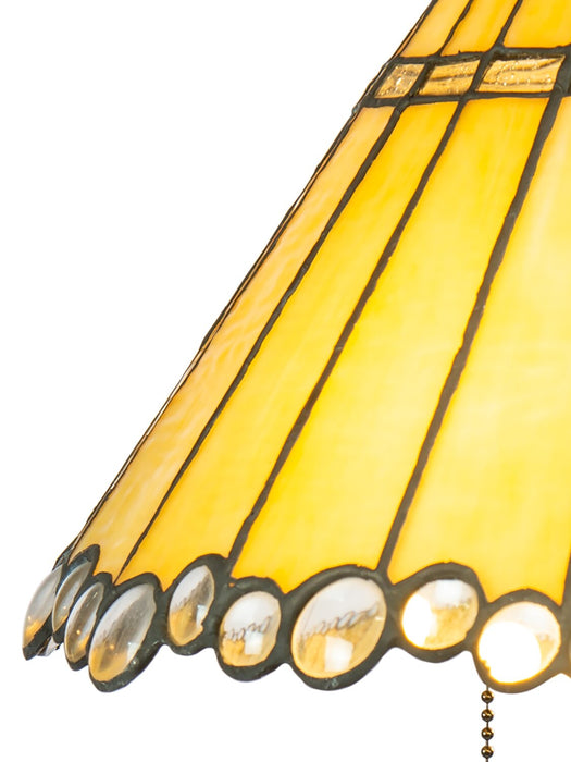 Lampe de table Celeste de 22,5 po de style Tiffany avec verre soufflé à la main