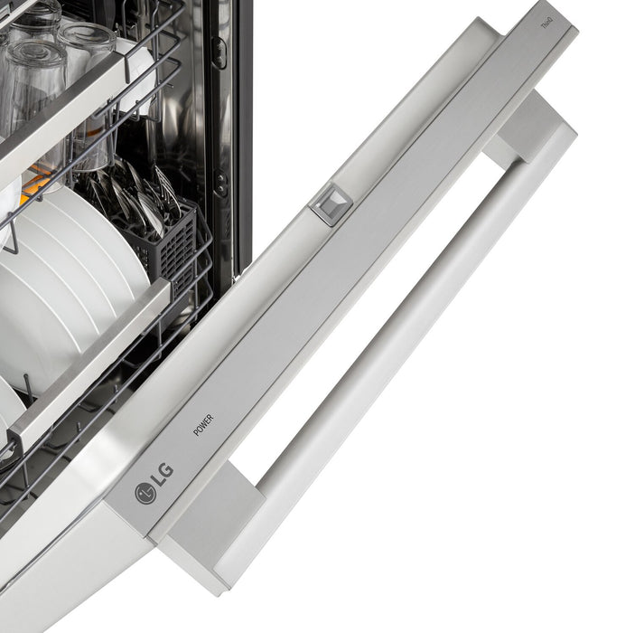Lave-vaisselle encastré LG à 39 dBA de 24 po avec commandes sur le dessus et QuadWashMD Pro - acier inoxydable - LDNTH862S