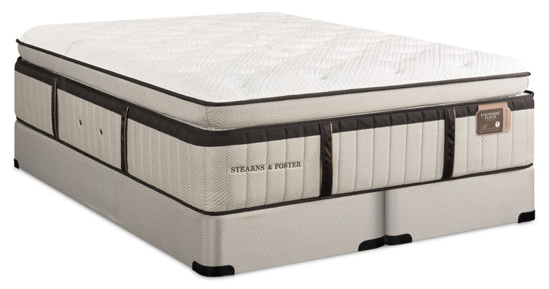 Ensemble matelas luxueux à Euro-plateau épais Stearns & Foster® Swansea pour très grand lit