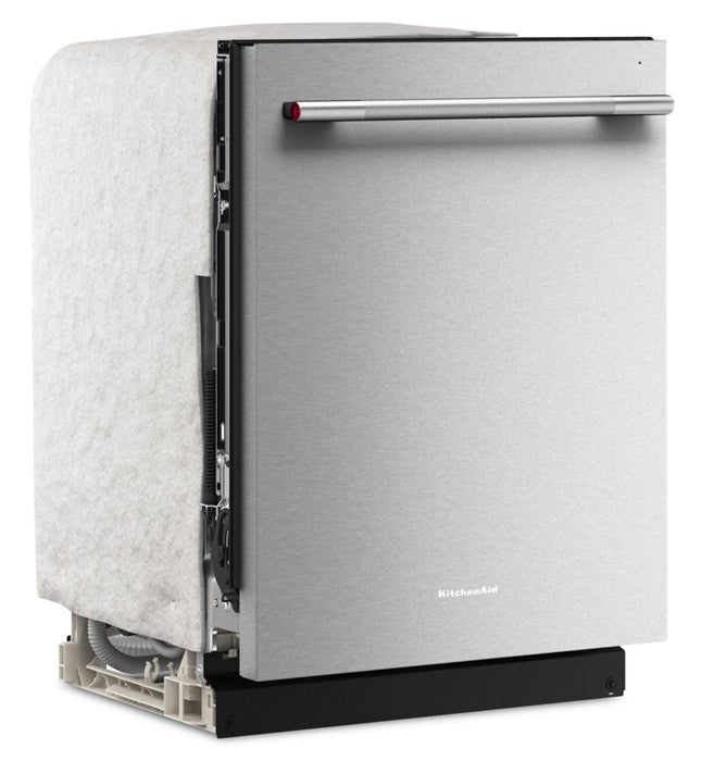 Lave-vaisselle KitchenAid de 24 po et de 41 dBA avec 3e panier à jets - acier inoxydable avec fini PrintShieldMC - KDTS324SPS 