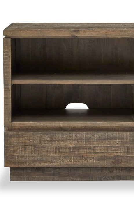 Table de salon rustique Elm de 52 po en pin - brune