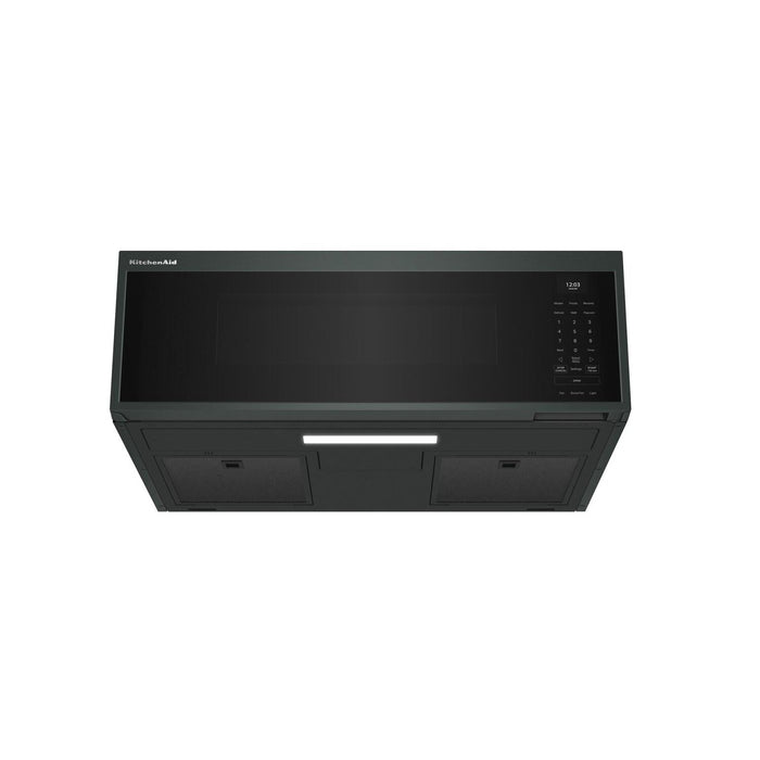 Four à micro-ondes à hotte intégrée intelligent à profil bas KitchenAid de 1,1 pi3 - genièvre - YKMML550RJP