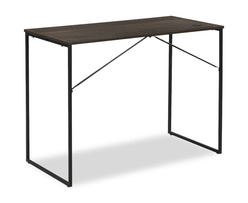 Bureau Fraser 39.3 po avec système de gestion des câbles et pattes réglables - noyer 