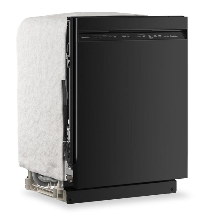 Lave-vaisselle KitchenAid de 24 po et de 47 dBA avec panier à ustensiles sur le troisième niveau - noir - KDFS224SBL