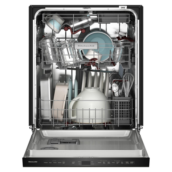 Lave-vaisselle KitchenAid de 24 po et de 44 dBA avec troisième panier 360° Max JetsMC - minerai noir - KDPS624SBE 