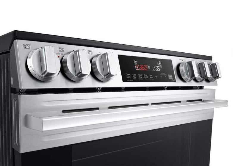 Cuisinière intelligente électrique LG de 6,3 pi³ avec EasyCleanMD - acier inoxydable résistant aux taches - LSEL6333XE
