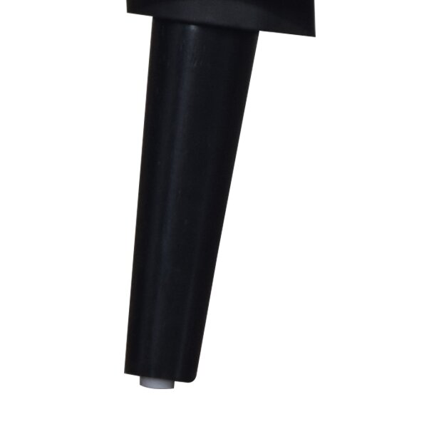 Commode de chambre à coucher moderne du milieu du 20e siècle Milan de 59 po (l) x 36 po (H) à 6 tiroirs - noire