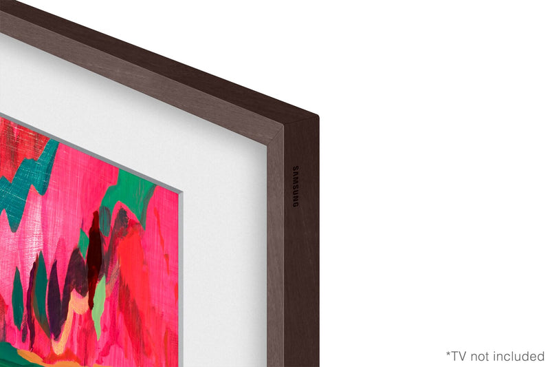 Cadre décoratif personnalisable pour téléviseur The Frame Pro de 85 po de Samsung - brun moderne