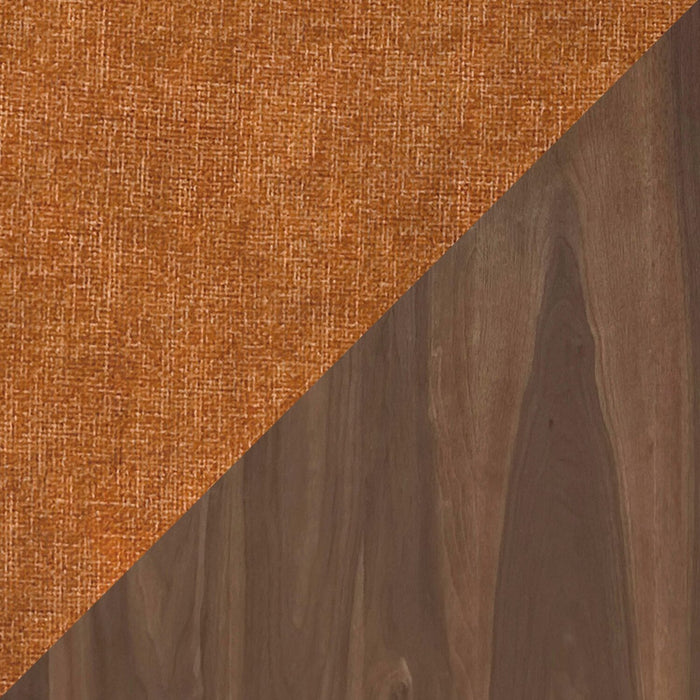 Ensemble de salle à manger Rain 5 pièces avec table ronde - orange